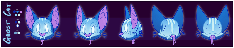 Ghost Cat Head Turnaround