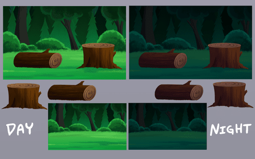 Day Night background